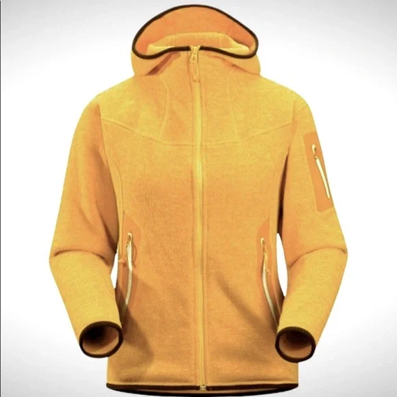 Arc'Teryx Covert Polartec Women’s Gold Full Zip Hooded fleece full zip Medium - Picture 8 of 9
